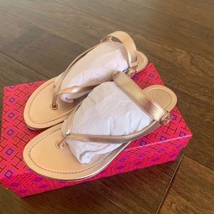 Tory Burch Rose Gold Sandals